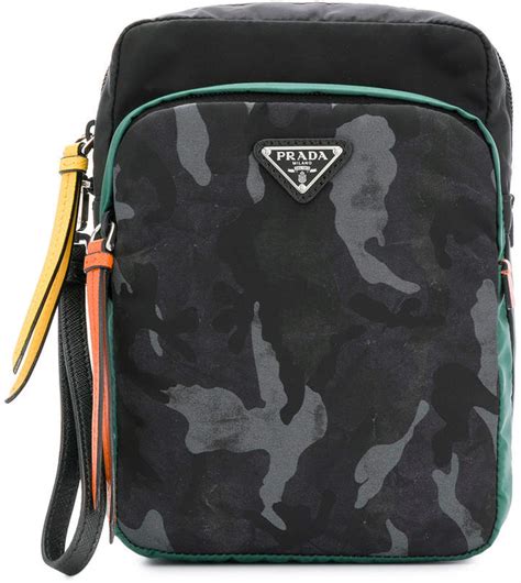 prada vertical wash bag|Prada leather backpack.